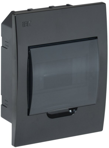 Корпус пластиковый ЩРВ-П-6 IP41 черный KREPTA 3 IEK
