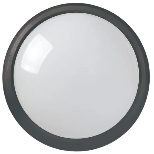 Светильник светодиодный ДПО 3031 12Вт 4500K IP54 круг пластик черный IEK
