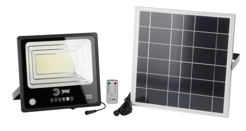Прожектор светодиодный уличный на солн. бат. 150W, 1500 lm, 5000K, с датч. движения, ПДУ, IP65 ЭРА