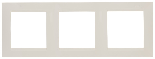 Рамка на 3 поста, слоновая кость Simon