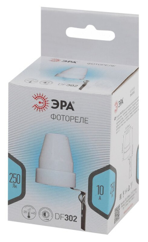 Фотореле DF 302 серый, макс. нагрузка 2200 ВА IP44 ЭРА