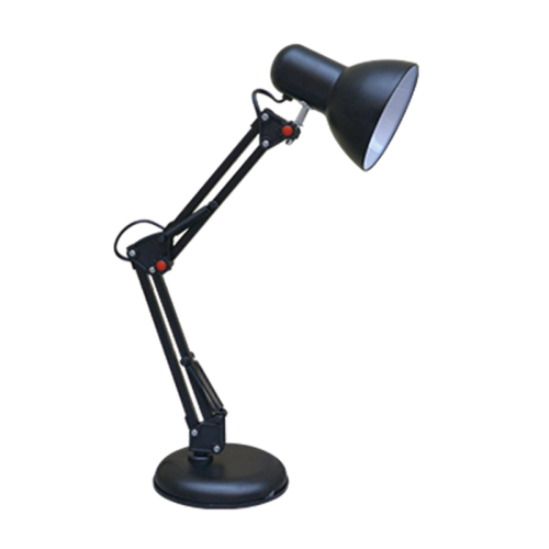 Светильник настольный под лампу на основании + струбцина СНО 15Ч-E27 230В ЧЕРНЫЙ IN HOME