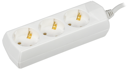 Удлинитель У03 3 места с заземлением 3м 3х1мм2 10А/250В GENERICA