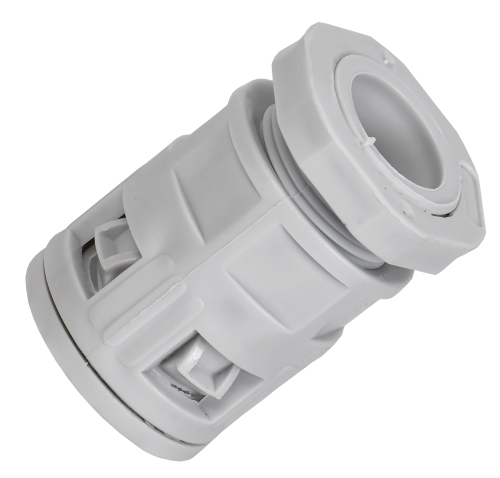 Муфта вводная для гофрированных труб MVN25 IP40 серая ELASTA IEK