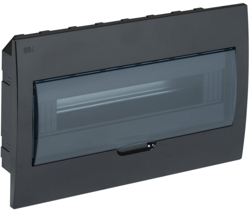 Корпус пластиковый ЩРВ-П-18 IP41 черный KREPTA 3 IEK