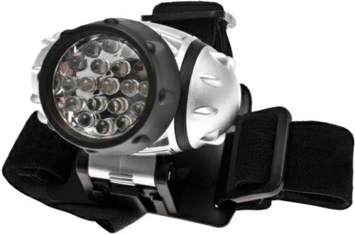 Фонарь Космос H19LED (3xR03 в компл.) 19св/д (190lm),серебр./пласт,3 реж.ярк.+1 миг.реж,BL