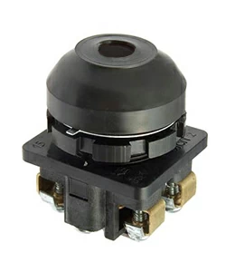 Кнопка КЕ 081 У2 исп.2, черный, 1з+1р, цилиндр, IP54, 10А, 660В выключ кнопочный