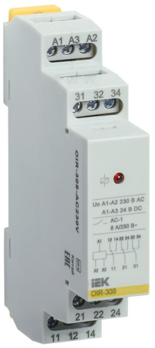 Промежут. реле.OIR 3 конт (8А). 230 В AC IEK