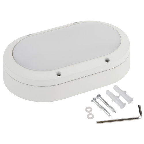 Светильник SPB-7-12-O антивандал. 12Вт 1140лм 5000К 220x135x65 ОВАЛ  IP65 