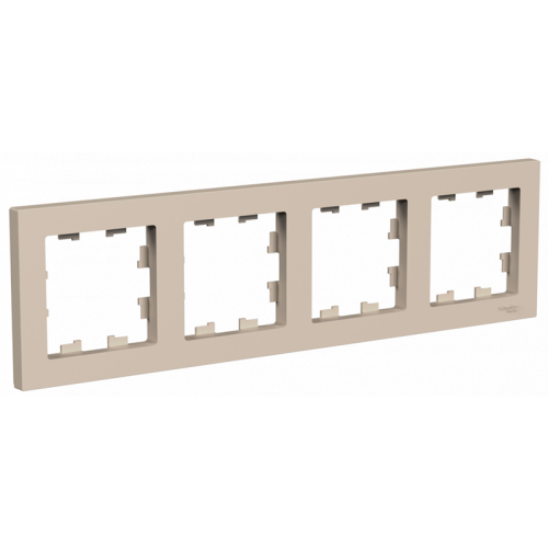 Рамка 4-постовая, универсальная, ПЕСОЧНЫЙ, ATLASDESIGN