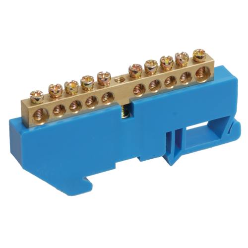 Шина N "ноль" на DIN-изол ШНИ-8х12-16-Д-С IEK