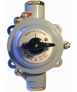 Выключатель пакетный ПВ 3-16 М1 сил. 56 (16А, силуминовый корпус, IP56)