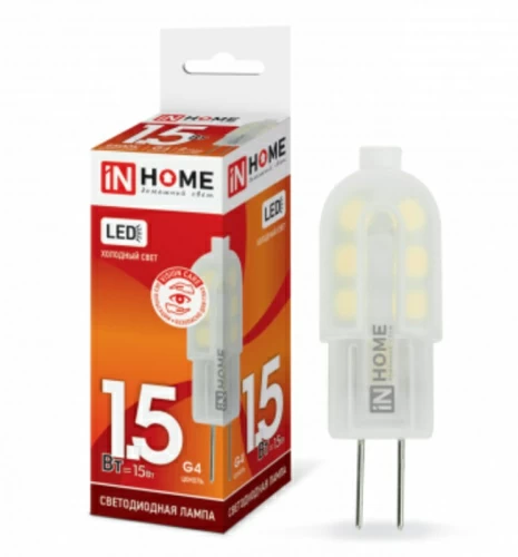 Лампа светодиодная LED-JC-VC 1.5Вт 12В G4 6500К 135Лм ASD IN HOME