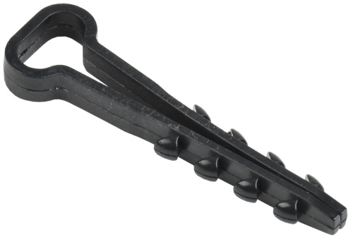 Дюбель хомут 5х8мм нейлон черный (100шт) IEK