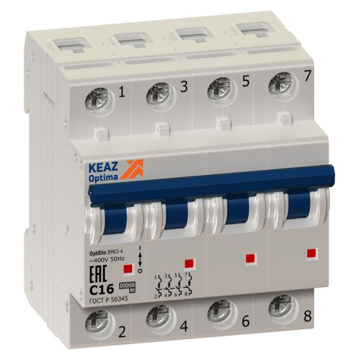 Автомат OptiDin BM63-4C3-УХЛ3