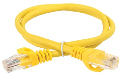 Коммутационный шнур (патч-корд), кат.5Е UTP, 1м, желтый ITK