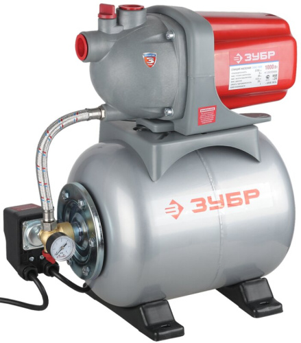 Станция насосная ЗУБР, пропускная способность 60л/мин, 1000Вт