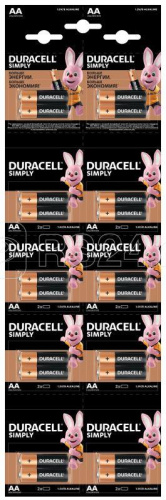 Элемент питания Duracell 5010608 AA  LR6-2BL BASIC 2*10 пальчик. алкалиновые