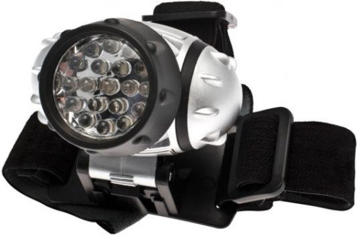 Фонарь Космос H19LED (3xR03 в компл.) 19св/д (190lm),серебр./пласт,3 реж.ярк.+1 миг.реж,BL