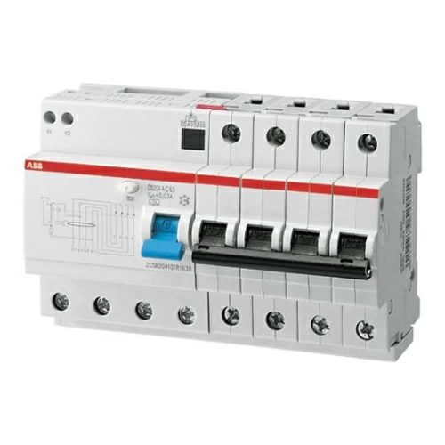 Выключатель автоматический дифференциального тока 4п 6мод. C 25А 30мА тип AC 6кА DS204 ABB 