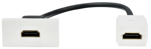 РКМ-10-00-П Розетка HDMI M/M (1 модуль) белая PRIMER IEK