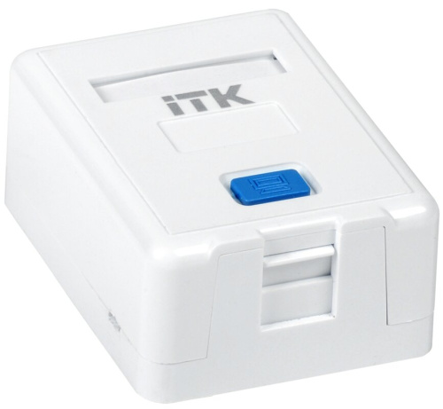 Корпус настенной розетки для 1 мод. Keystone Jack ITK