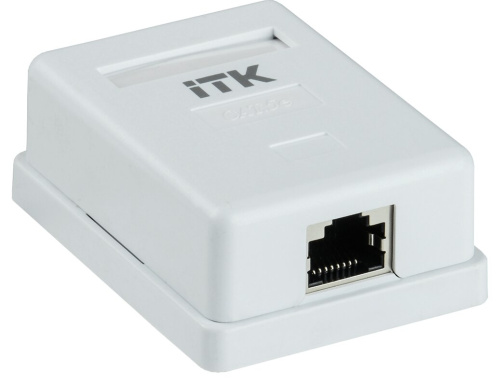 Настенная информационная розетка RJ45 кат.5E FTP 1-порт ITK