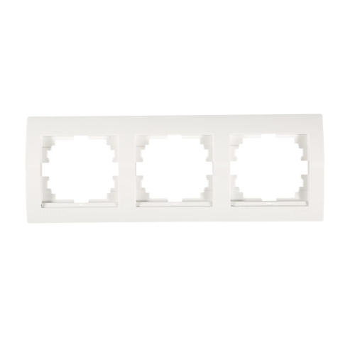 Рамка 3-я горизонтальная белая DERIY 