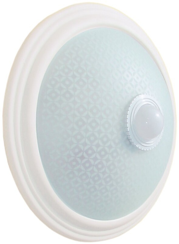 Светильник НПО3234Д белый 2х25 с датчиком движения ИЭК