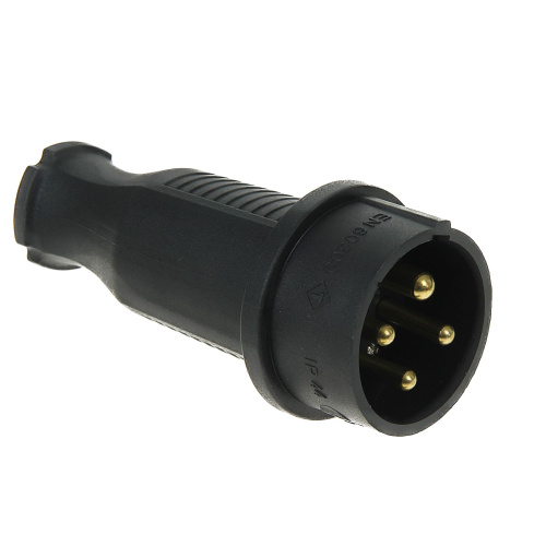 Вилка прямая каучук 3103-301-0300 3ф 32А 380в T.Plast