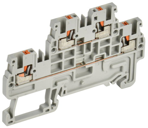 Клемма пружин. Push-in CP-ML 2 ур. 1,5мм2 серая ARMAFIX IEK