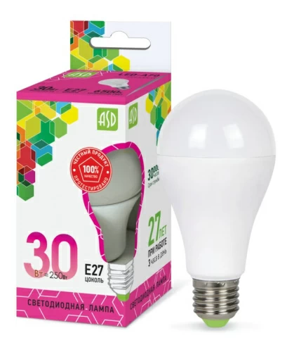 Лампа светодиодная LED-A70-std 30Вт 230В E27 6500К 2700Лм 