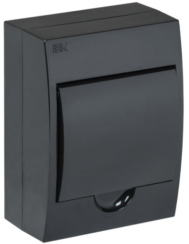 Корпус пластиковый ЩРН-П-6 IP41 черный KREPTA 3 IEK