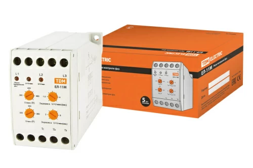 Реле контроля напряжения ЕЛ-11М-3х380В (1п-контакт) TDM SQ1504-0005