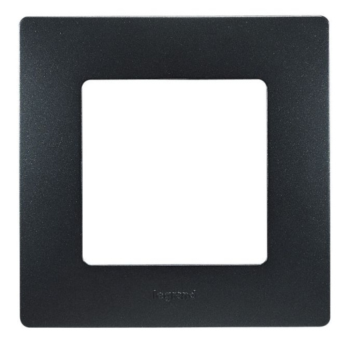 Рамка 1-местная антрацит ETIKA