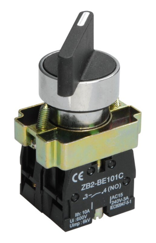 Переключатель LAY5-BJ25 2 положения "I-0" длинная ручка NO+NC IEK