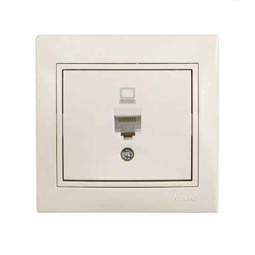 Розетка компьютерная кремовый MIRA