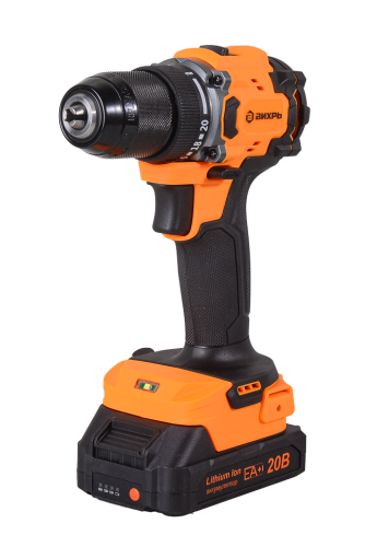 Дрель-шуруповерт аккумуляторная ДА-20Л-2К/БП (2,0А) (бесщет двигат) 72/14/67 Вихрь