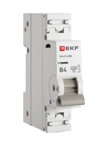 Автоматический выключатель ВА 47-63N 1P 4А (В) 4,5 кА PROXIMA EKF