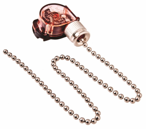 Выключатель для настенного светильника с цепочкой 270мм «Silver» REXANT