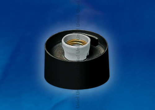 Основание UFP-А01AE  BLACK (пластик,черный) патрон Е27, соединение резьбовое