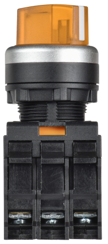 Переключатель с подсветкой на 2 положения 1NO+1NC жёлтый MASTER IEK