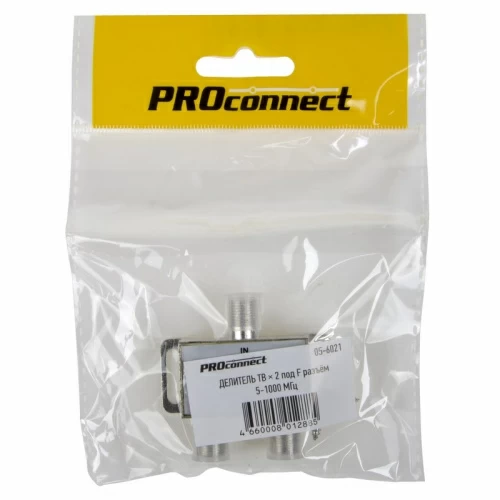 Делитель ТВх2 под F разъем 5-1000 МГц PROCONNECT