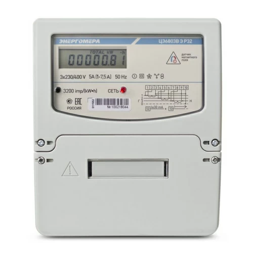 Счетчик ЦЭ6803В 1 230В 1-7,5А 3ф. 4пр. М7 Ш33