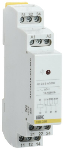 Промежут. реле.OIR 3 конт (16А). 24 В AC/DC IEK