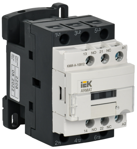 Контактор КМИ-А-10912 LC1D 9А 230В/АС3 1NO/1NC ARMAT IEK