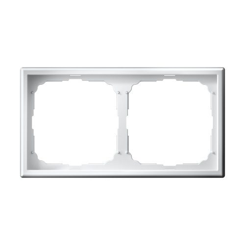 Рамка 2-постовая Systeme Electric ArtGallery, универсальная, белый