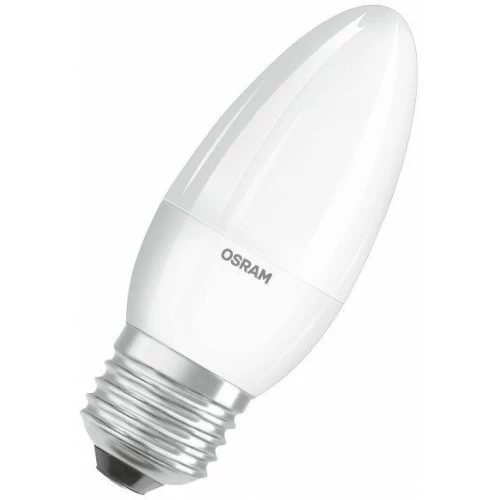 Лампа светодиодная LED STAR CLASSIC В 60 6.5W/830 6.5Вт свеча 3000К Е27 550лм матов.пласт. OSRAM