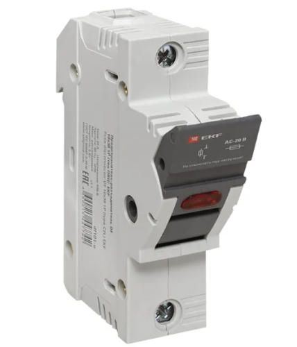 Предохранитель-разъединитель DF 10x38 1Р (тип ПВЦ) EKF