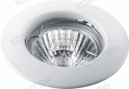 Светильник CAMELO 35 1 01 белый поворотный макс. 35W, GU4, d81 h20 d отверстия 70 IP20 КОМТЕХ